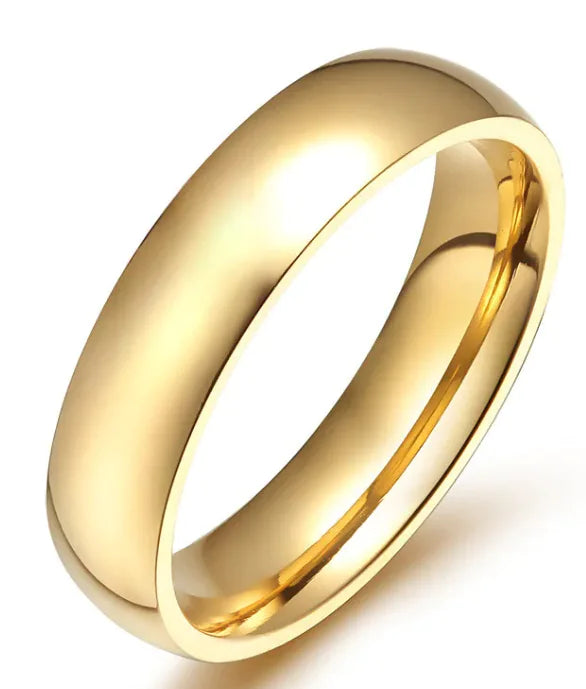 Stainless Steel Ring Vacuum Gold-plated Ring