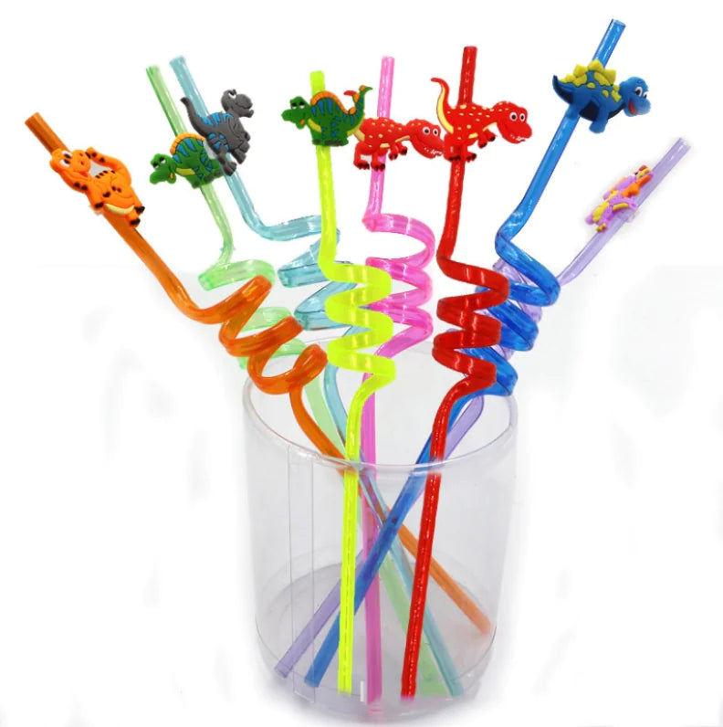 Curved Straws Cartoon