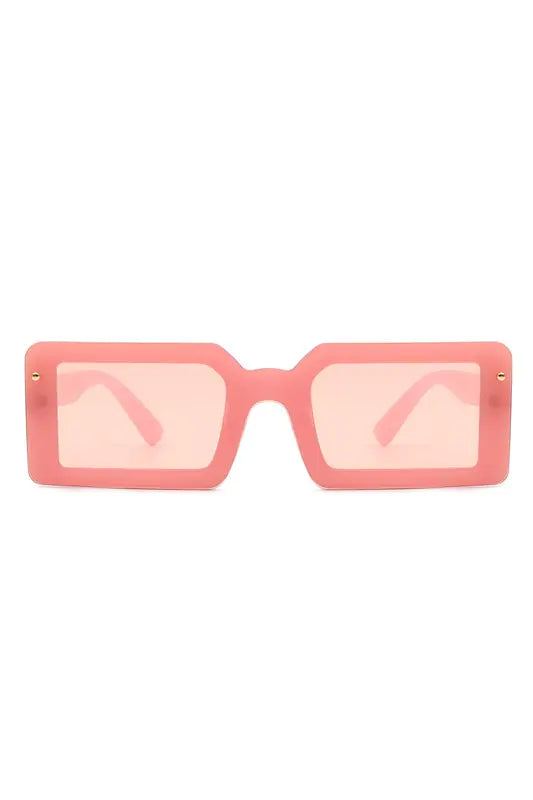 Rectangle Retro Flat Top Sunglasses