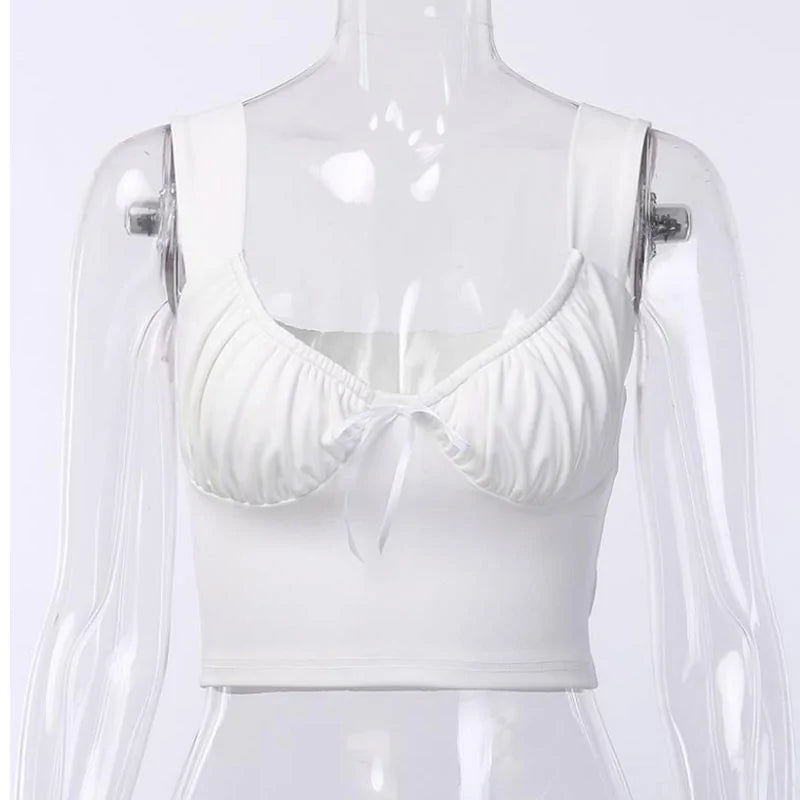 Summer Milkmaid Crop Tops for Women